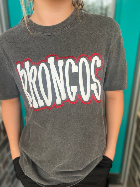 Bronco Puff Glitter Tee